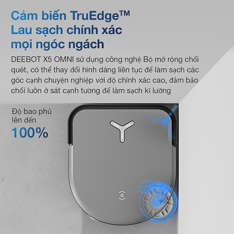 ROBOT HÚT BỤI LAU NHÀ ECOVACS DEEBOT X5 PRO OMNI - 111 ROBOT HÚT BỤI LAU NHÀ ECOVACS DEEBOT X5 PRO OMNI