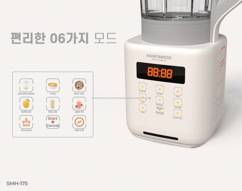 MÁY LÀM SỮA HẠT HAWONKOO SMH-175 - 64 MÁY LÀM SỮA HẠT HAWONKOO SMH-175