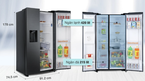 TỦ LẠNH SAMSUNG INVERTER SIDE BY SIDE RS64R5301B4/SV - 11