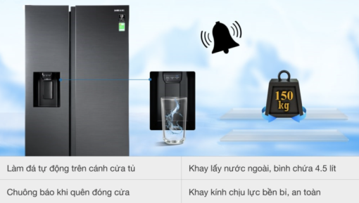 TỦ LẠNH SAMSUNG INVERTER SIDE BY SIDE RS64R5301B4/SV - 9