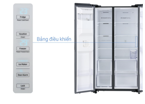 TỦ LẠNH SAMSUNG INVERTER SIDE BY SIDE RS64R5301B4/SV - 3