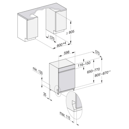 Máy rửa bát MIELE G 7210 SCI BRWS