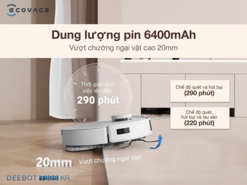 ROBOT HÚT BỤI LAU NHÀ ECOVACS DEEBOT T30S KR - 15