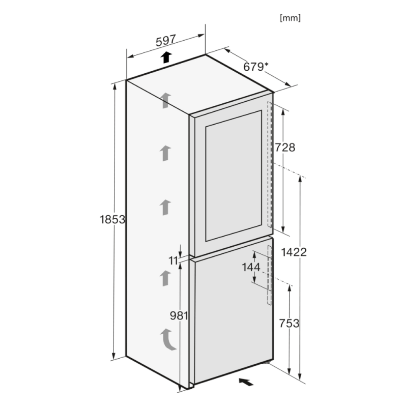 Tủ rượu kết hợp ngăn đông MIELE KWNS 4784 DE - 16 Tủ rượu kết hợp ngăn đông MIELE KWNS 4784 DE