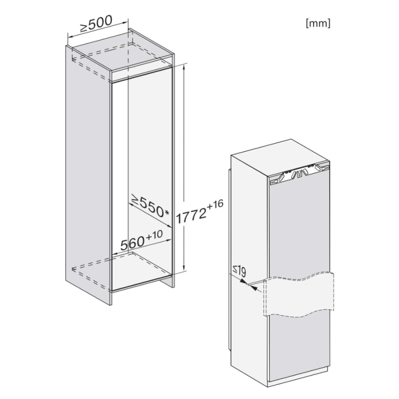 Tủ mát MIELE K 7747 C - 12 Tủ mát MIELE K 7747 C