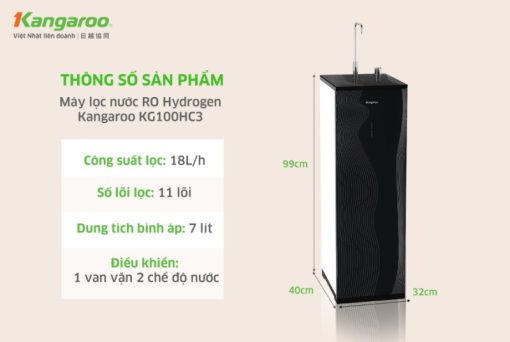 Máy lọc nước Hydrogen Kangaroo KG100HC3 - 7