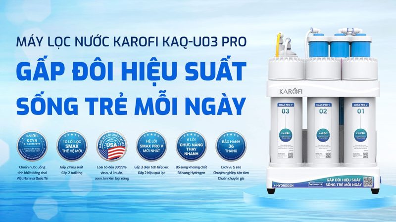 Máy lọc nước RO Karofi KAQ-U03 Pro - 40 Máy lọc nước RO Karofi KAQ-U03 Pro