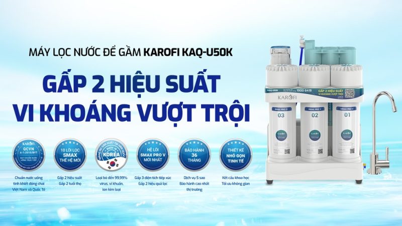 Máy lọc nước RO Karofi KAQ-U50K - 33 Máy lọc nước RO Karofi KAQ-U50K