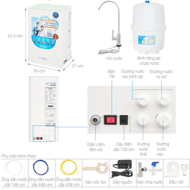 Máy lọc nước RO Karofi KAQ-U98 PRO - 39 Máy lọc nước RO Karofi KAQ-U98 PRO