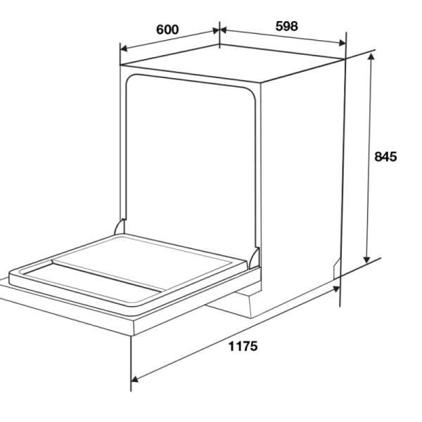 Máy rửa chén Hafele HDW-F6072B 535.29.700 - 3