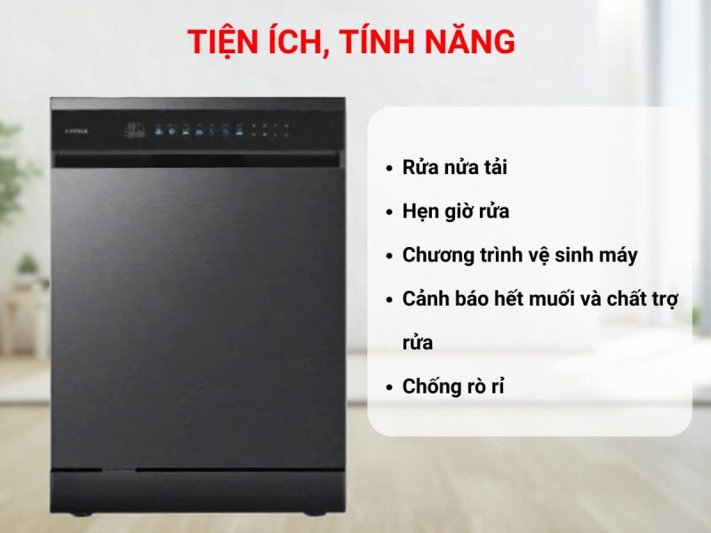 Máy rửa chén Hafele HDW-F6072B 535.29.700 - 29 Máy rửa chén Hafele HDW-F6072B 535.29.700