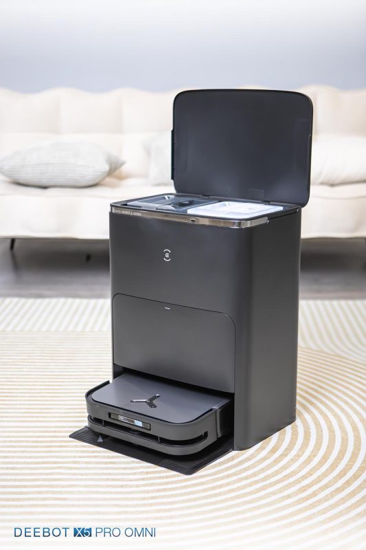 ROBOT HÚT BỤI LAU NHÀ ECOVACS DEEBOT X5 PRO OMNI - 128 ROBOT HÚT BỤI LAU NHÀ ECOVACS DEEBOT X5 PRO OMNI