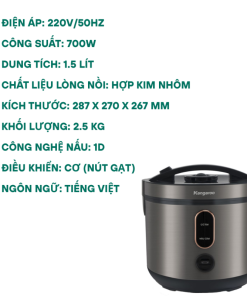 Nồi cơm điện Kangaroo KGRC15M1 - 9