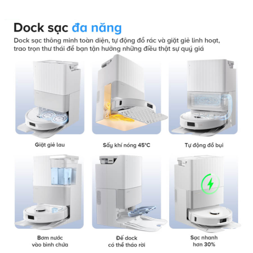 ROBOT HÚT BỤI LAU NHÀ ROBOROCK QREVO 5AE - 9