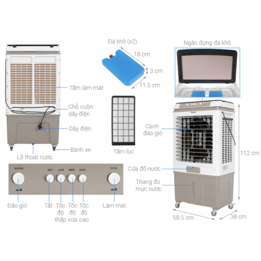 Quạt điều hoà Kangaroo KG50F99 - 3
