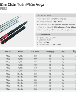 Ray bi giảm chấn GrandX XV.M500B - 10 Ray bi giảm chấn GrandX XV.M500B - 9