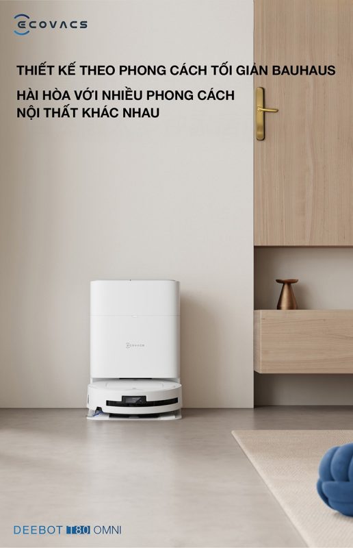 ROBOT HÚT BỤI LAU NHÀ ECOVACS DEEBOT T80 OMNI - 138 ROBOT HÚT BỤI LAU NHÀ ECOVACS DEEBOT T80 OMNI