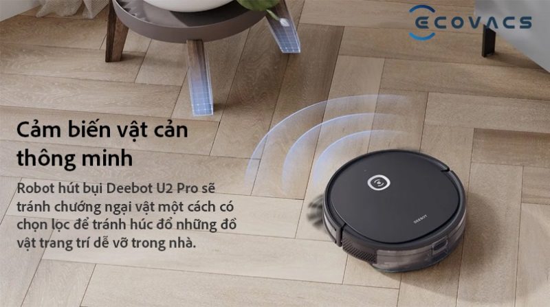 ROBOT HÚT BỤI LAU NHÀ ECOVACS DEEBOT U2 PRO - 71 ROBOT HÚT BỤI LAU NHÀ ECOVACS DEEBOT U2 PRO