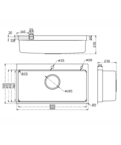 Chậu rửa bát KLUGER KF8850FS Basic - 14 Chậu rửa bát KLUGER KF8850FS Basic