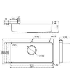 Chậu rửa bát KLUGER KF8850FS Plus - 22 Chậu rửa bát KLUGER KF8850FS Plus