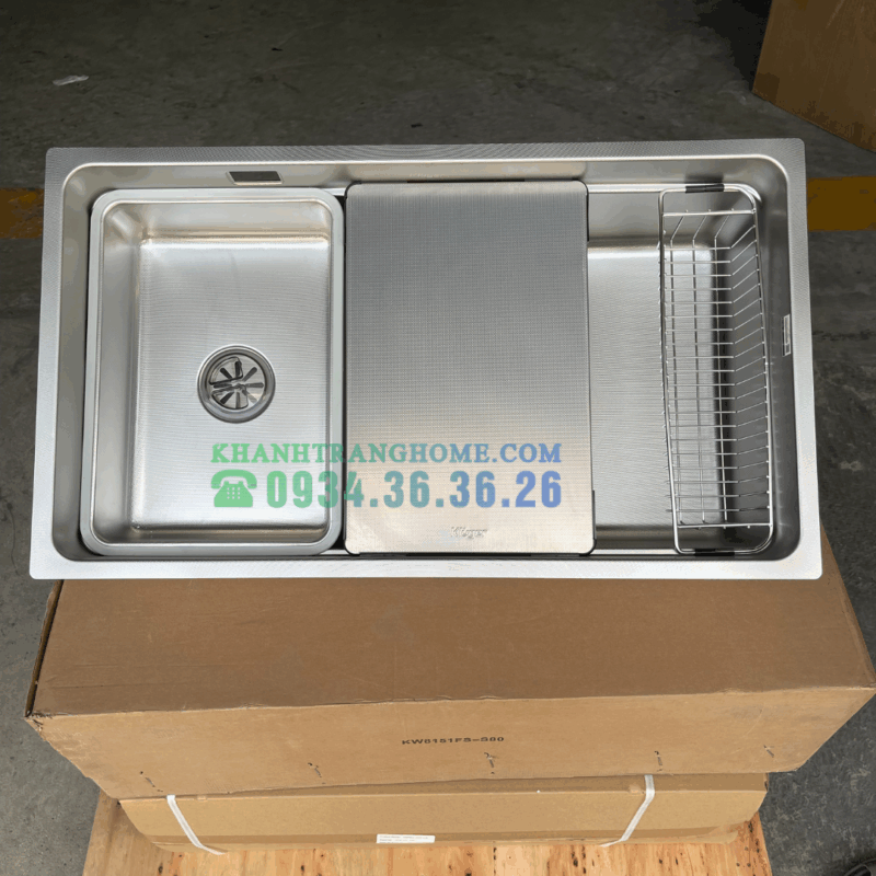 Chậu rửa bát KLUGER KU7844FS Plus - 59 Chậu rửa bát KLUGER KG7644FS