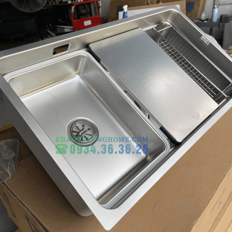 Chậu rửa bát KLUGER KU7844FS Plus - 63 Chậu rửa bát KLUGER KG7644FS