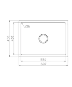 Chậu rửa bát KLUGER KU6045FS - 7 Chậu rửa bát KLUGER KU6045FS - 6