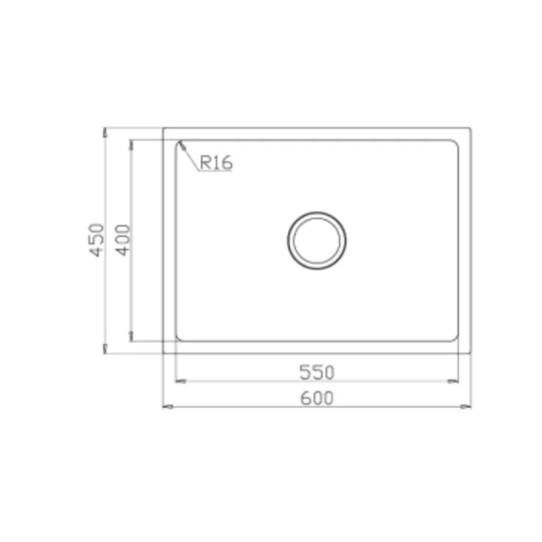 Chậu rửa bát KLUGER KU6045FS - 3 Chậu rửa bát KLUGER KU6045FS - 2