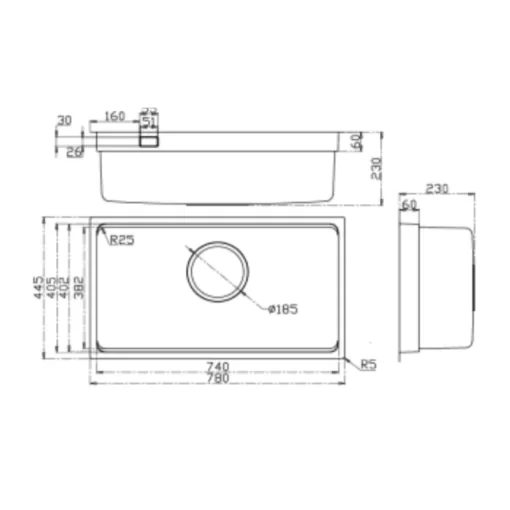Chậu rửa bát KLUGER KU7844FS Plus