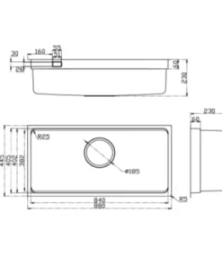 Chậu rửa bát KLUGER KU8844FS Basic - 12