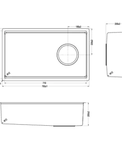 Chậu rửa bát KLUGER KY7545SL-S75
