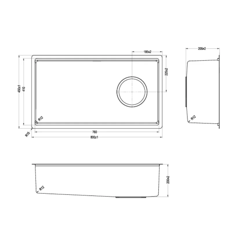 Chậu rửa bát KLUGER KY8045SL - 28 Chậu rửa bát KLUGER KY8045SL