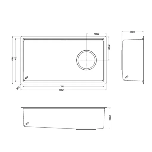 Chậu rửa bát KLUGER KY8045SL Plus