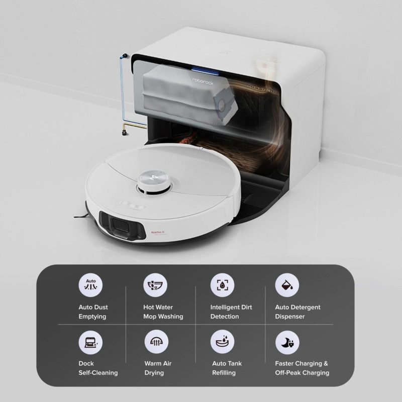 ROBOT HÚT BỤI LAU NHÀ ROBOROCK S8 MAXV ULTRA-TỰ ĐỘNG CẤP XẢ NƯỚC - 144 ROBOT HÚT BỤI LAU NHÀ ROBOROCK S8 MAXV ULTRA-TỰ ĐỘNG CẤP XẢ NƯỚC