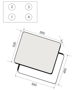 Bếp điện từ ELICA RATIO 604 PRF0185680 - 15