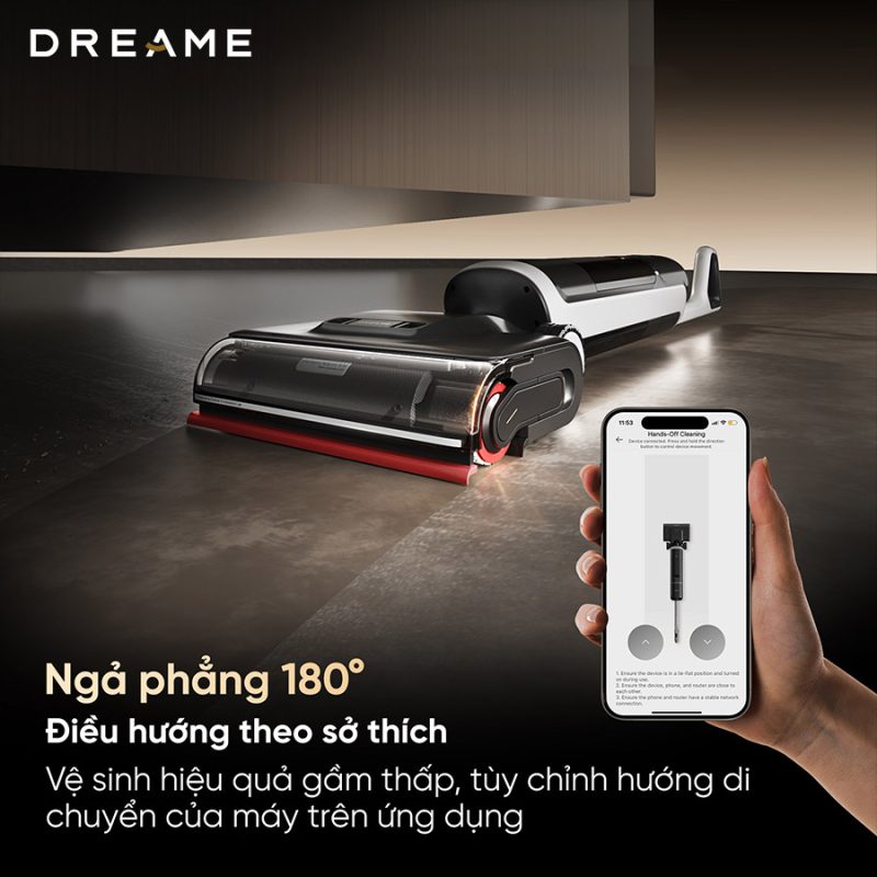 MÁY HÚT BỤI LAU NHÀ KHÔ VÀ ƯỚT DREAME H15 PRO HEAT - 70 MÁY HÚT BỤI LAU NHÀ KHÔ VÀ ƯỚT DREAME H15 PRO HEAT