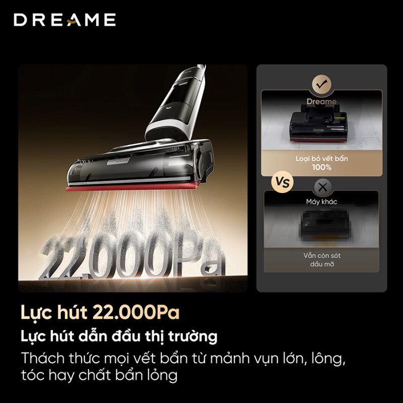 MÁY HÚT BỤI LAU NHÀ KHÔ VÀ ƯỚT DREAME H15 PRO HEAT - 74 MÁY HÚT BỤI LAU NHÀ KHÔ VÀ ƯỚT DREAME H15 PRO HEAT