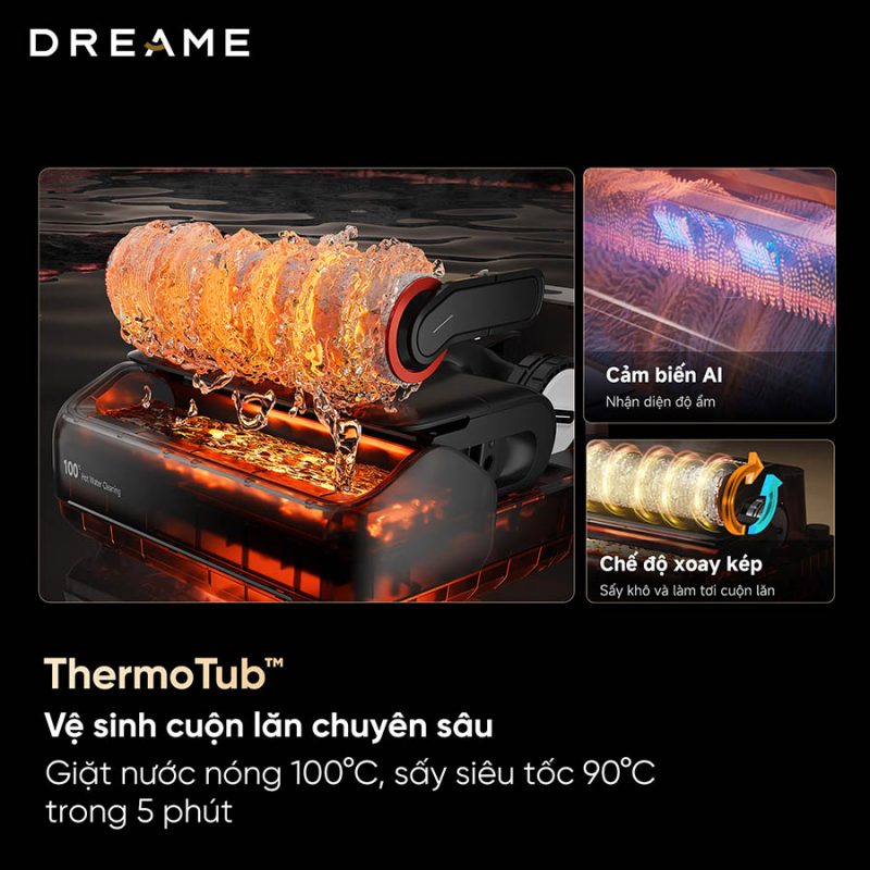 MÁY HÚT BỤI LAU NHÀ KHÔ VÀ ƯỚT DREAME H15 PRO HEAT - 76 MÁY HÚT BỤI LAU NHÀ KHÔ VÀ ƯỚT DREAME H15 PRO HEAT