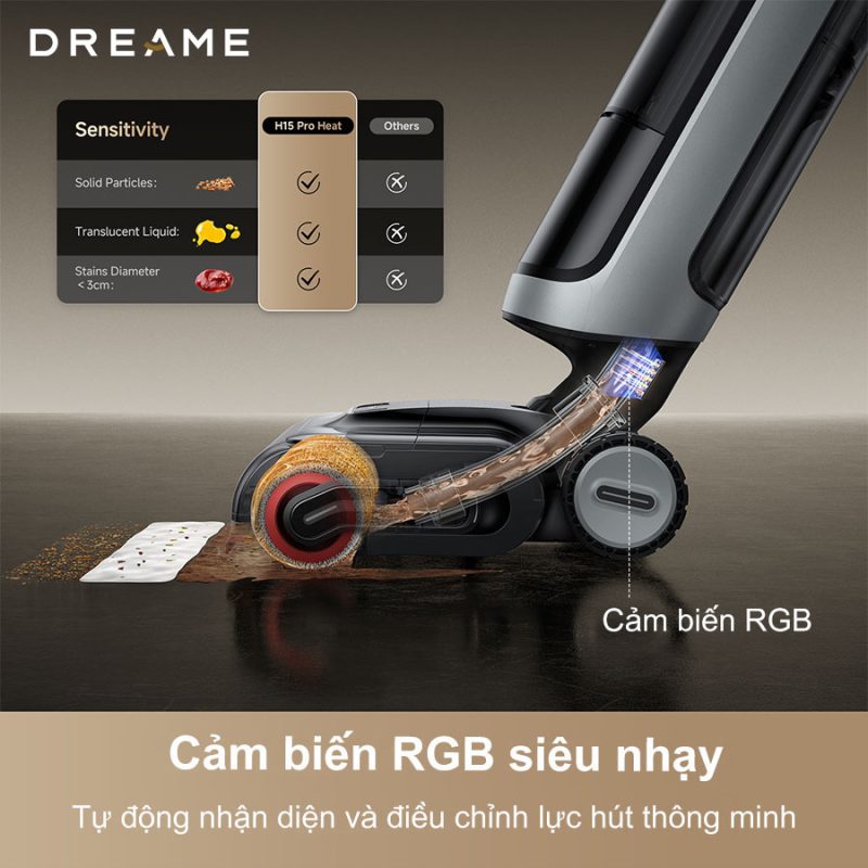 MÁY HÚT BỤI LAU NHÀ KHÔ VÀ ƯỚT DREAME H15 PRO HEAT - 72 MÁY HÚT BỤI LAU NHÀ KHÔ VÀ ƯỚT DREAME H15 PRO HEAT