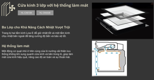 Lò nướng âm tủ Panasonic HL-CK632B - 11