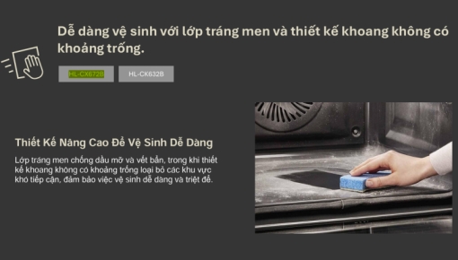 Lò nướng âm tủ Panasonic HL-CX672B - 7