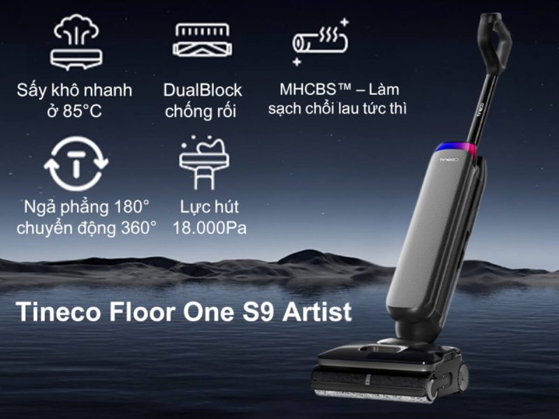 may hut bui lau nha tineco floor one s9 artist 6 - MÁY HÚT BỤI LAU NHÀ TINECO FLOOR ONE S9 ARTIST STEAM MÁY HÚT BỤI LAU NHÀ TINECO FLOOR ONE S9 ARTIST STEAM