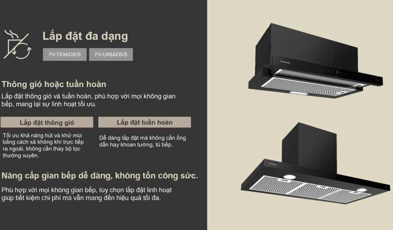 Máy hút mùi Panasonic FV-UX6AEB/S màu bạc - 16 Máy hút mùi Panasonic FV-UX6AEB/S màu bạc