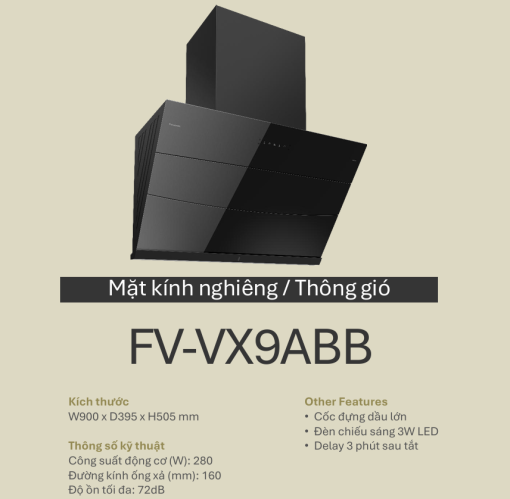 Máy hút mùi Panasonic FV-VX9ABB - 3