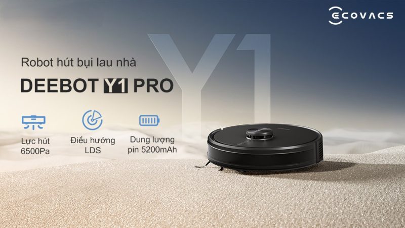 ROBOT HÚT BỤI LAU NHÀ ECOVACS DEEBOT Y1 PRO - 74 ROBOT HÚT BỤI LAU NHÀ ECOVACS DEEBOT Y1 PRO