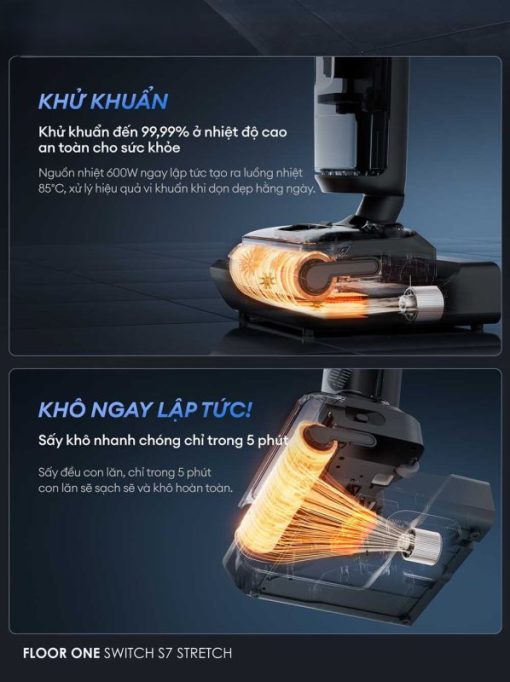 MÁY HÚT BỤI LAU NHÀ TINECO FLOOR ONE SWITCH S7 STRETCH - 33