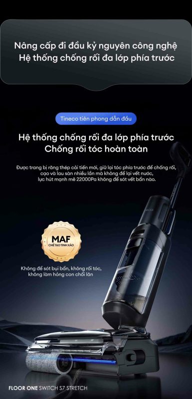 MÁY HÚT BỤI LAU NHÀ TINECO FLOOR ONE SWITCH S7 STRETCH - 94 MÁY HÚT BỤI LAU NHÀ TINECO FLOOR ONE SWITCH S7 STRETCH