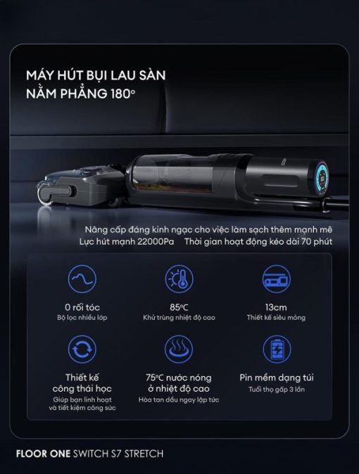 MÁY HÚT BỤI LAU NHÀ TINECO FLOOR ONE SWITCH S7 STRETCH - 43