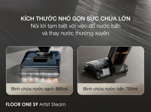 MÁY HÚT BỤI LAU NHÀ TINECO FLOOR ONE S9 ARTIST STEAM - 29