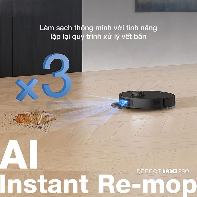 ROBOT HÚT BỤI LAU NHÀ ECOVACS DEEBOT T30S PRO - 110 ROBOT HÚT BỤI LAU NHÀ ECOVACS DEEBOT T30S PRO